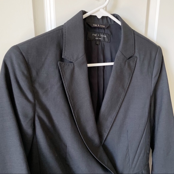 Rag & Bone Wool Linen Blend Double Breasted Blazer - Picture 12 of 17